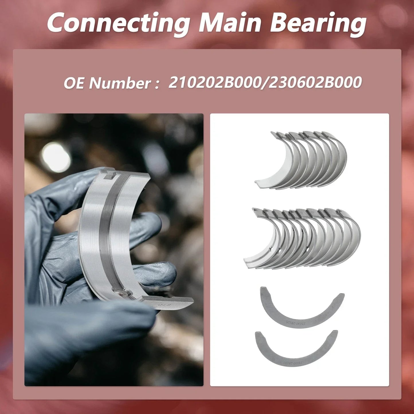 Main Bearing & Connecting Rod Bearing Kit for Hyundai Accent (2000-2005)
