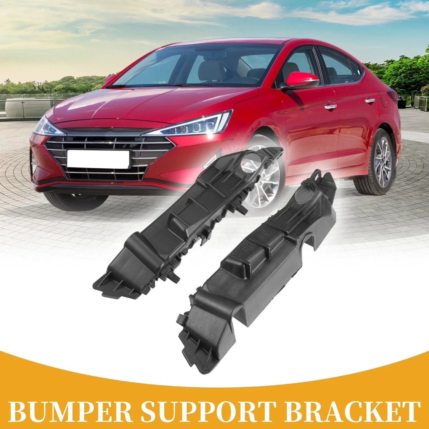 Front Bumper Support Bracket for Hyundai Elantra (2019-2020) 1 Pair