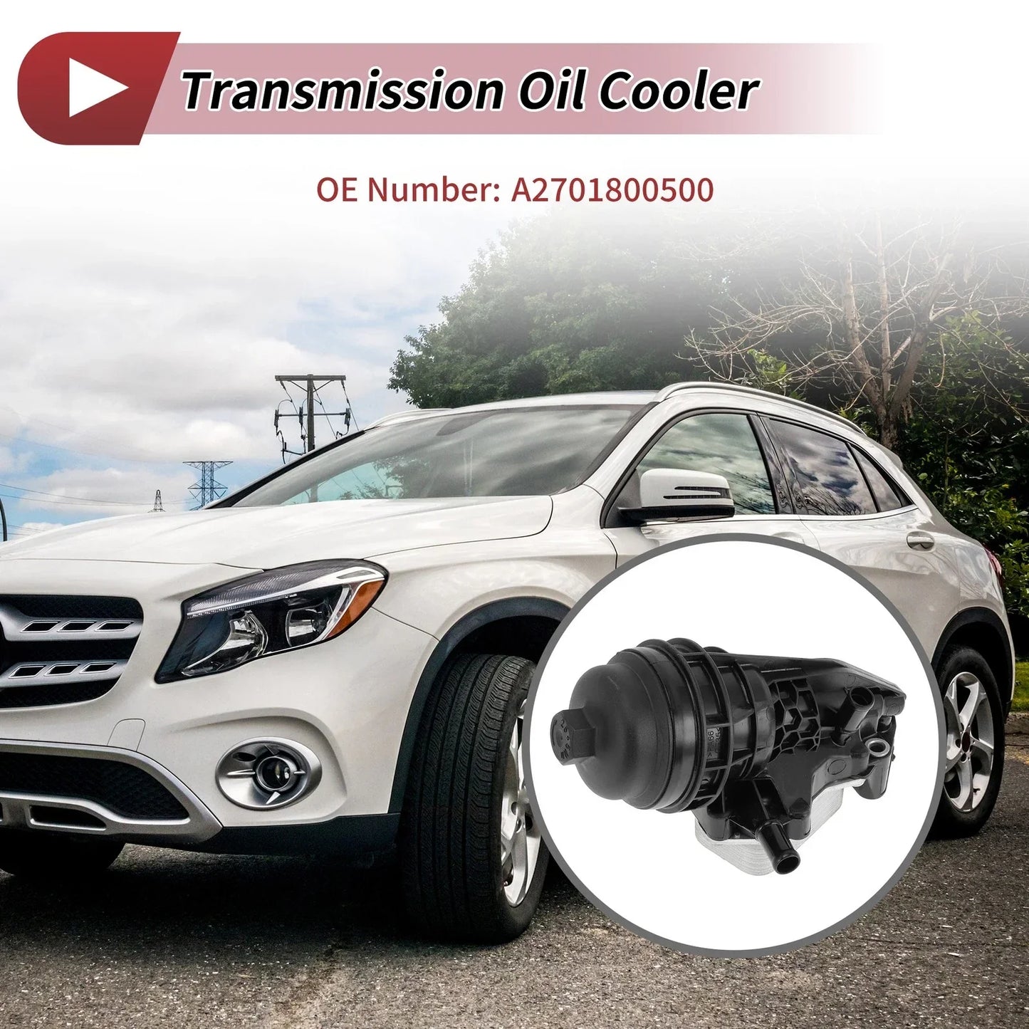 Engine Oil Cooler for Mercedes-Benz GLA-Class (2015-2023) - 1 Set