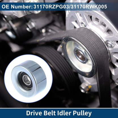 Drive Belt Idler Pulley for Honda Civic (2007-2011) - 1 x Quality Replacement