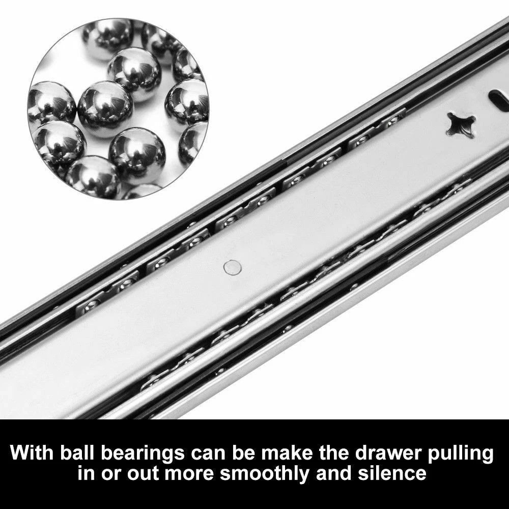 Heavy Duty 90KG Load  Locking Drawer Slide Runners for Trailer (800mm)