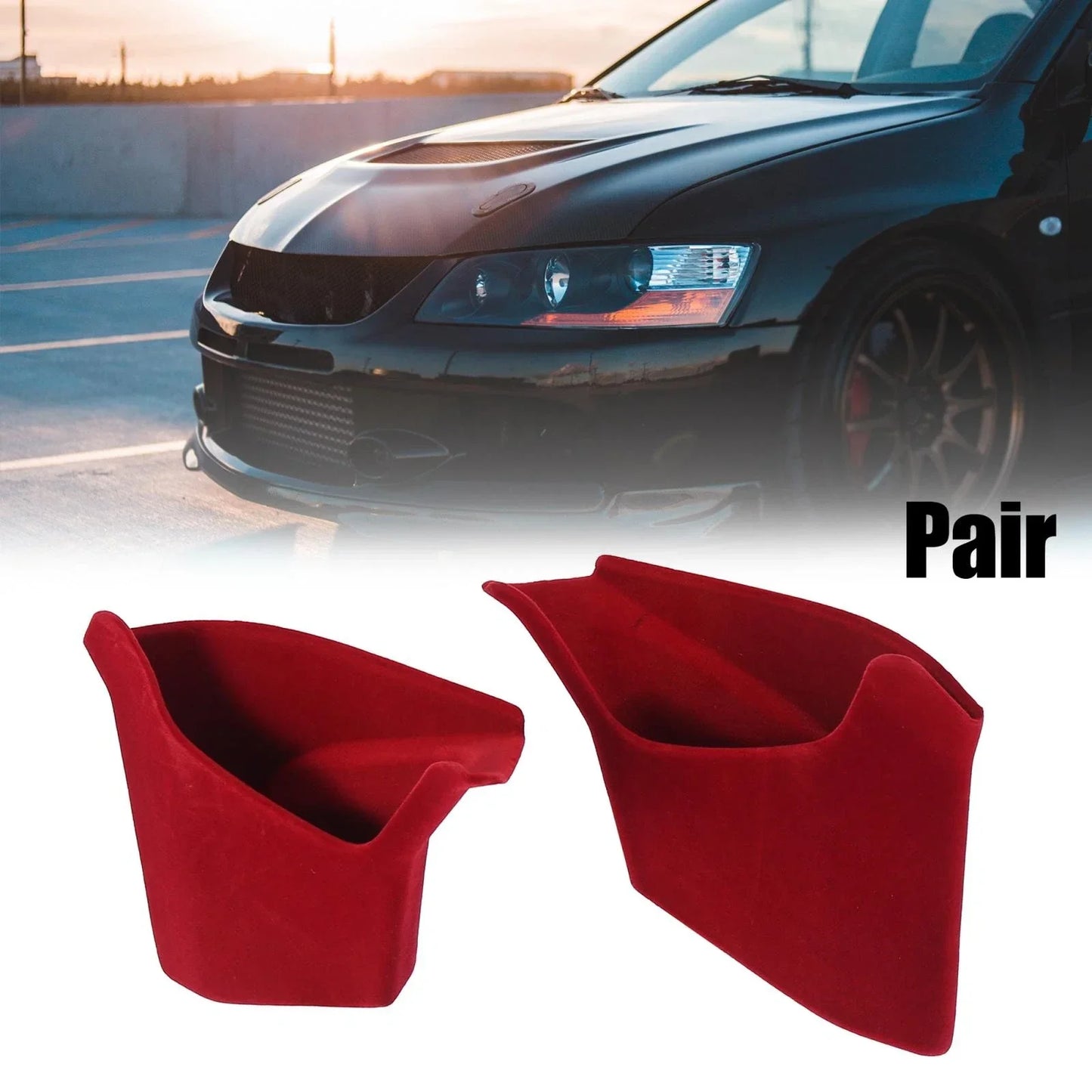 Car Center Console Storage Box Holder for Porsche Cayenne (2011-2018) Red