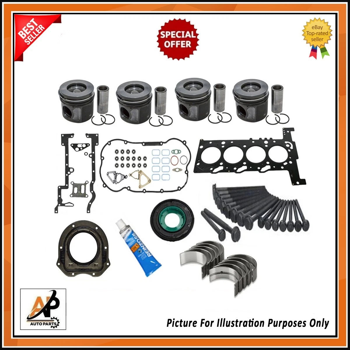 Engine Rebuild Kit Heavy Duty for Ford Transit 2.2 TDCi FWD (2006–2012)