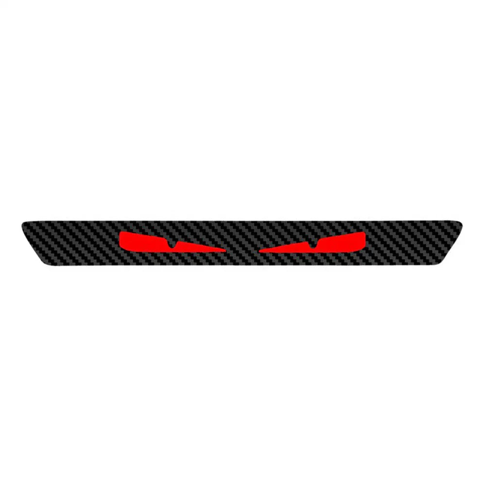 3D Carbon Fiber Look Demon Eye Brake Tail Light Decal for Universal (All Years)
