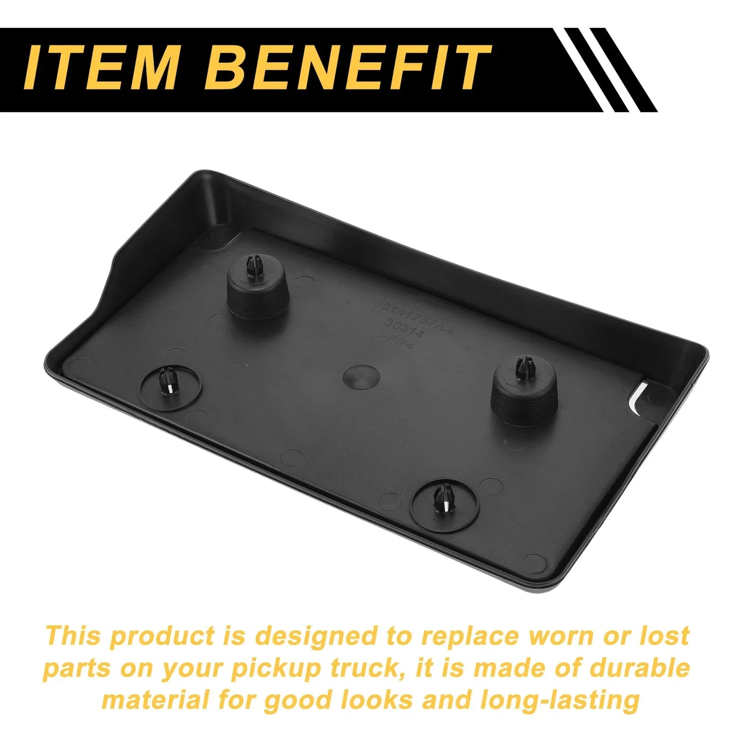 Front Bumper License Plate Bracket Holder for Dodge Ram 1500 (2013-2019)
