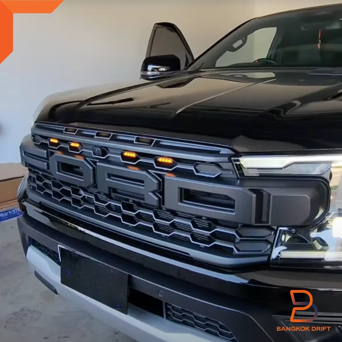 4 x White LED Front Grille Lights for Ford Ranger Raptor (2022-2025)