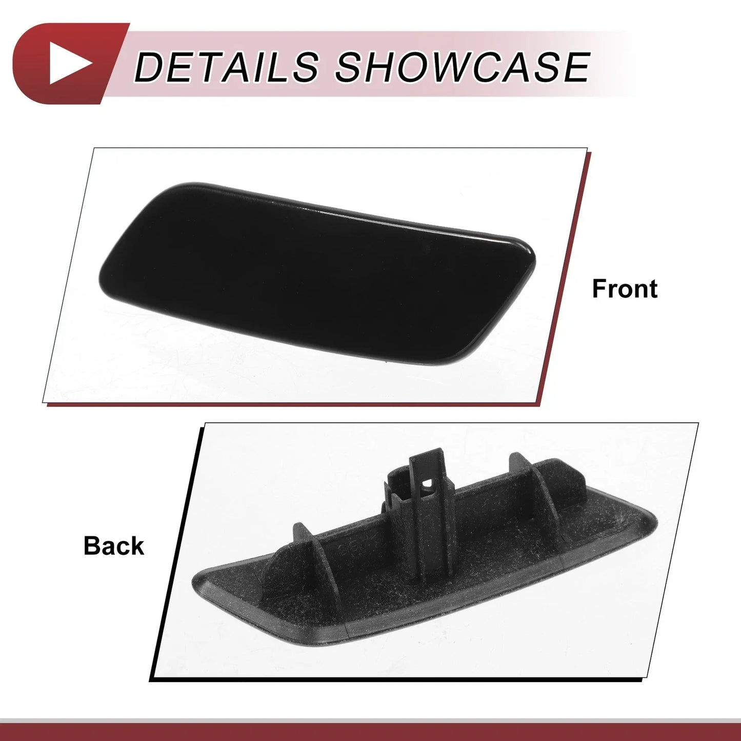 Front Left Washer Nozzle Cover for Lexus GS200t (2016-2019) - Black 1 x Cap