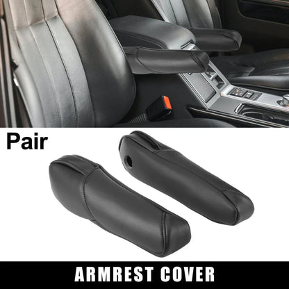 Front Seat Armrest Covers for Honda CR-V (2007-2009) - 1 Pair Black