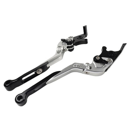 Silver Extendable Brake Clutch Levers for Suzuki GSXR600 GSXR750 GSXR1000 (06-10)