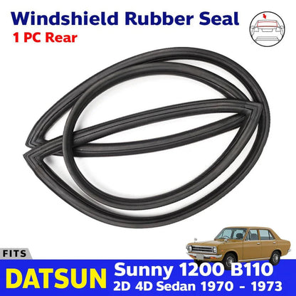 Rear Windshield Rubber Seal Fits Datsun 1200 Sunny B110 4D Sedan 1970-73 D06