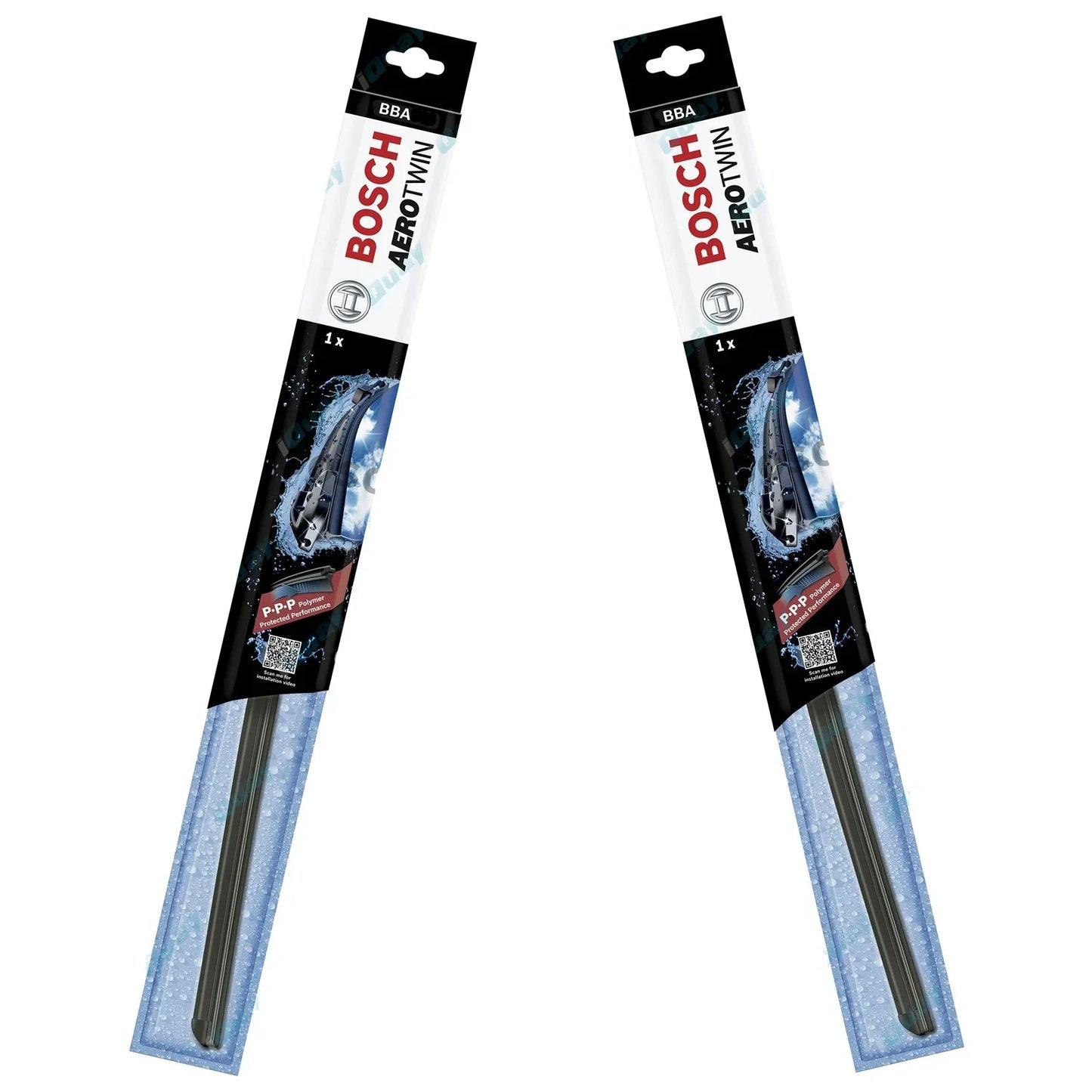 Front Pair Bosch Aerotwin Wiper Blades Set for Nissan Pulsar N10 1980~1985