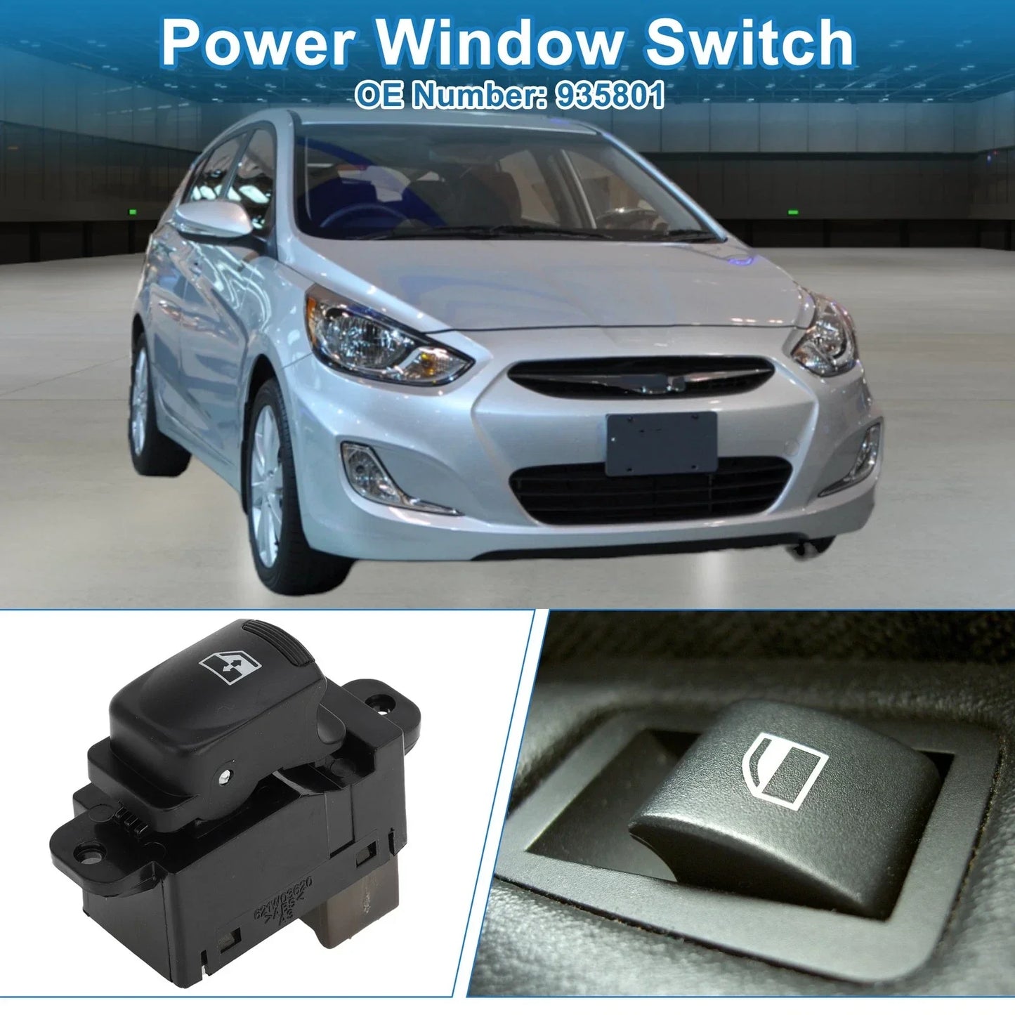 Power Window Switch for Hyundai Accent 2005-2007 (2 x)