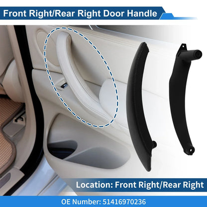 Inner Door Panel Handle for BMW X5 X6 E70 E71 E72 (2007-2013) Black
