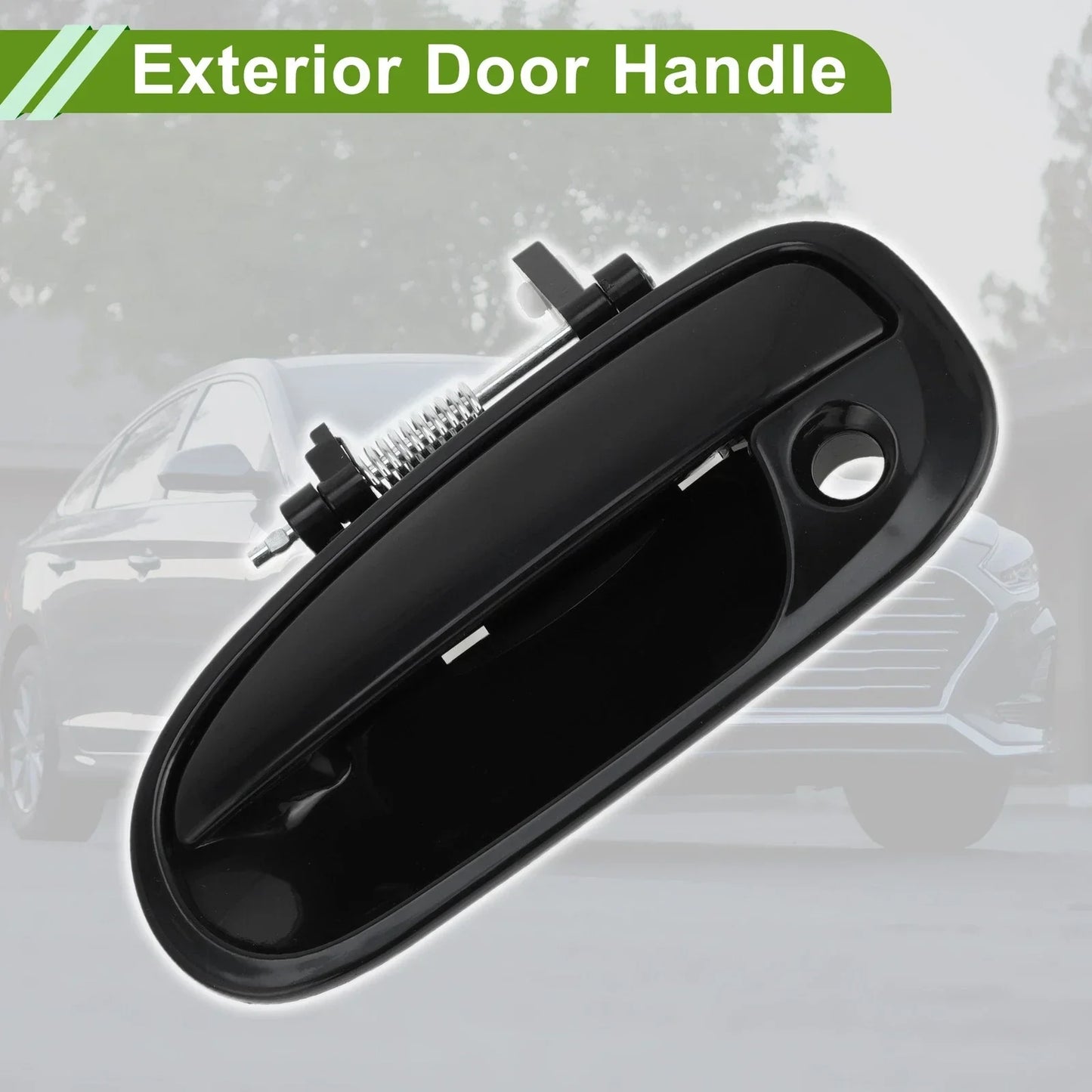 Exterior Door Handle for Honda Civic 1996-2000 Black Front Left Plastic