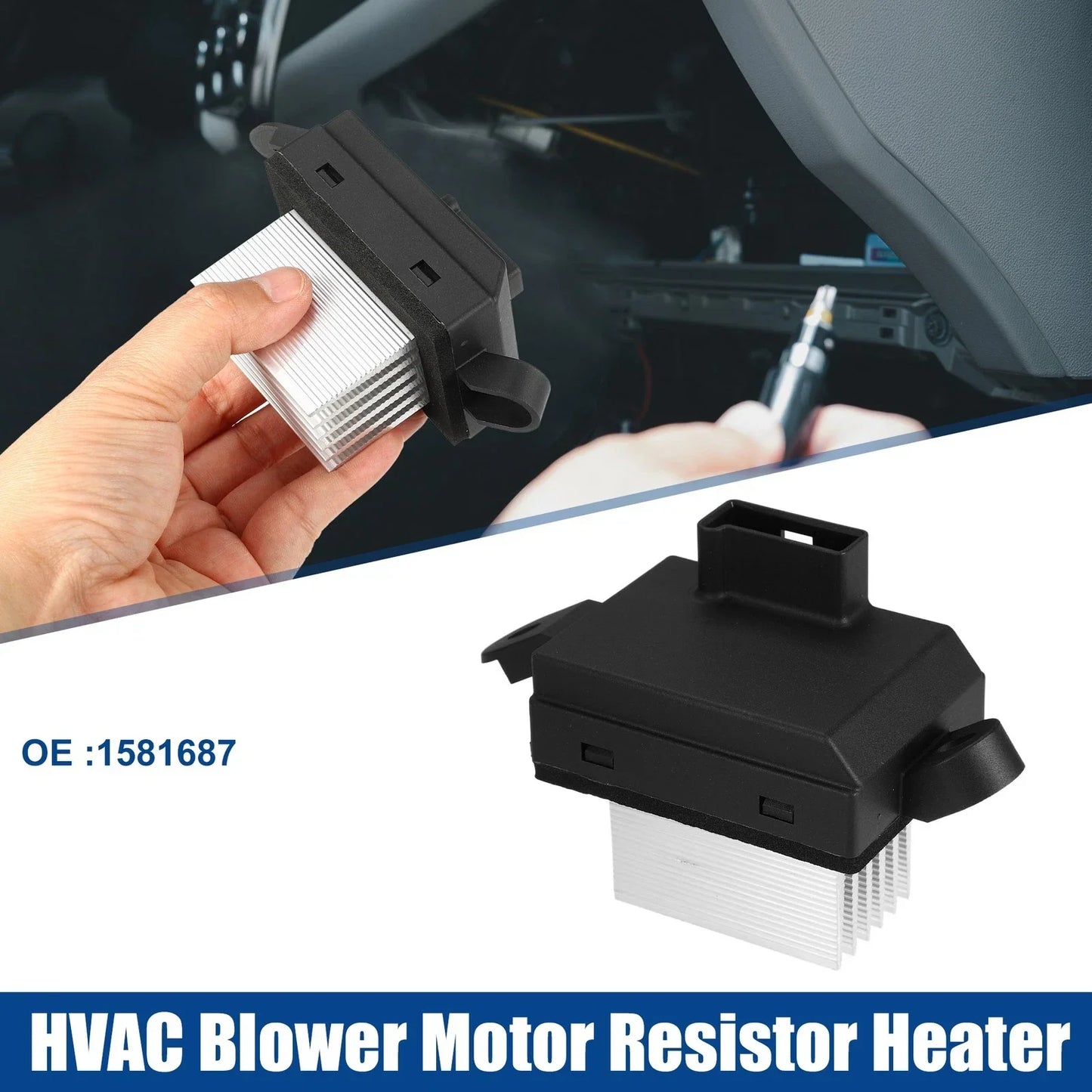 HVAC Blower Motor Resistor for Chevrolet Malibu 2004-2012 Black
