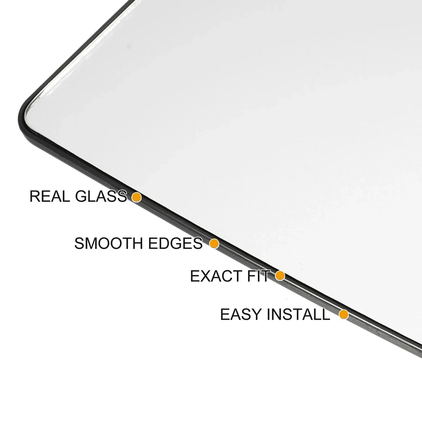 Left Side Towing Mirror Glass for Dodge Ram 1500 2500 3500 (2010-2023)