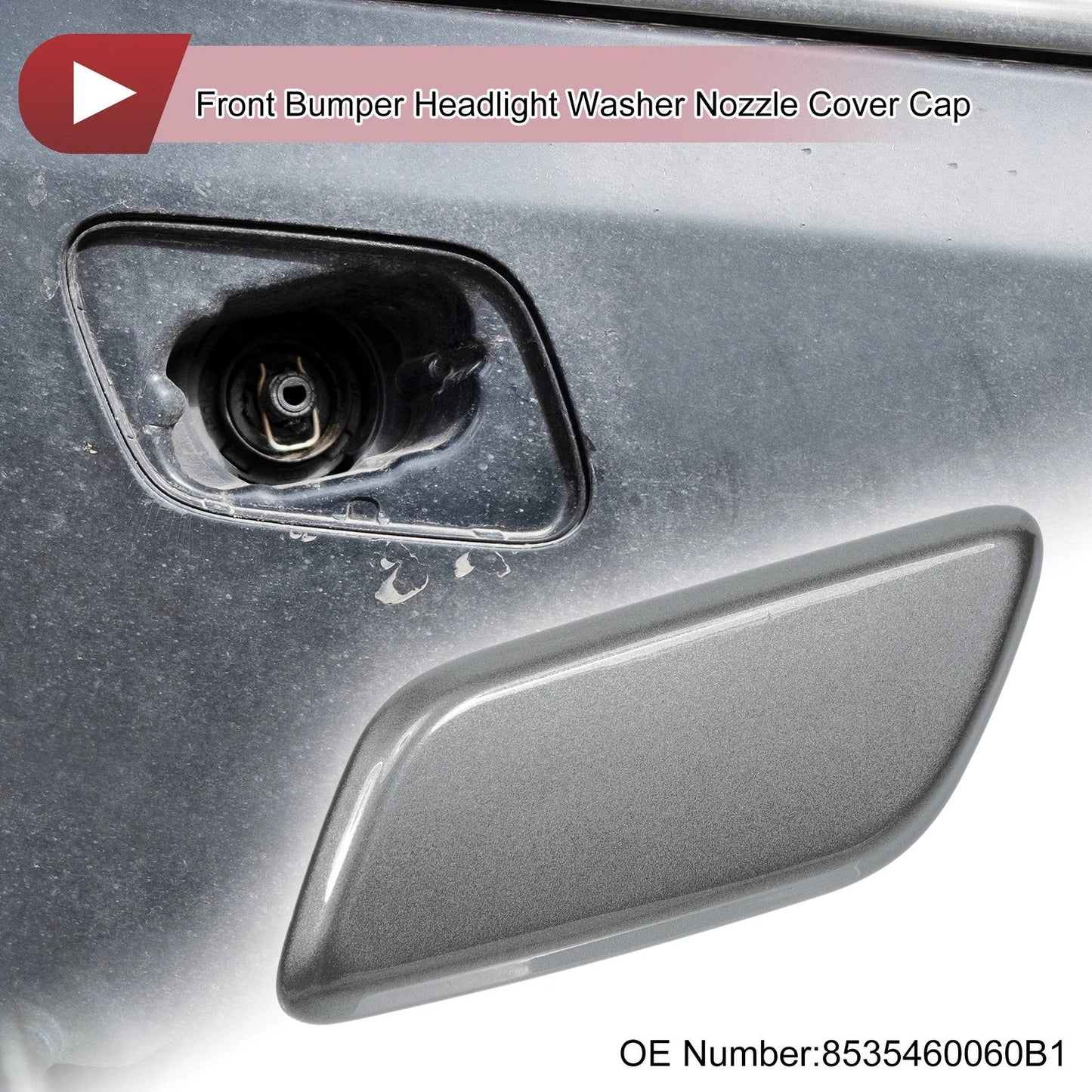 Front Left Washer Nozzle Cover for Lexus LX570 (2013-2015) - Grey 1 x Cap