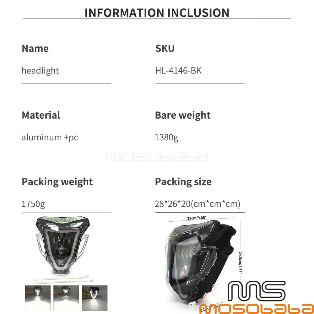 LED Headlight Assembly for BMW F800R (2015-2019)