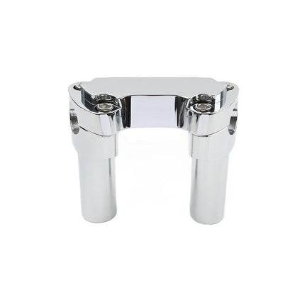 3.5" Chrome Handlebar Riser & Top Clamp for Harley Dyna, Road Glide (2006-2023)