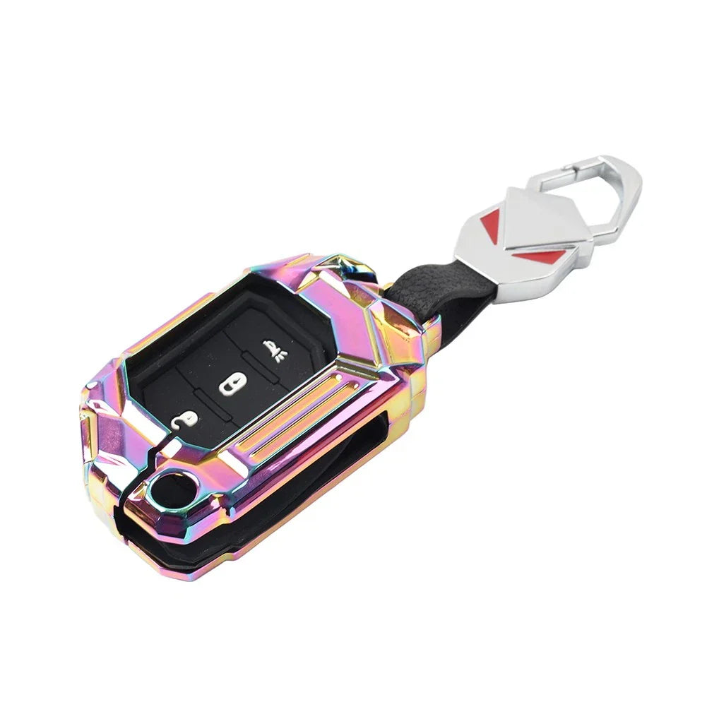 Keyless Remote Key Fob Cover for Jeep Wrangler 2018-2024, Gladiator 2020-2024