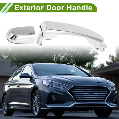 Exterior Door Handle for Hyundai Kia Silver Tone Rear Right (2011-2016)