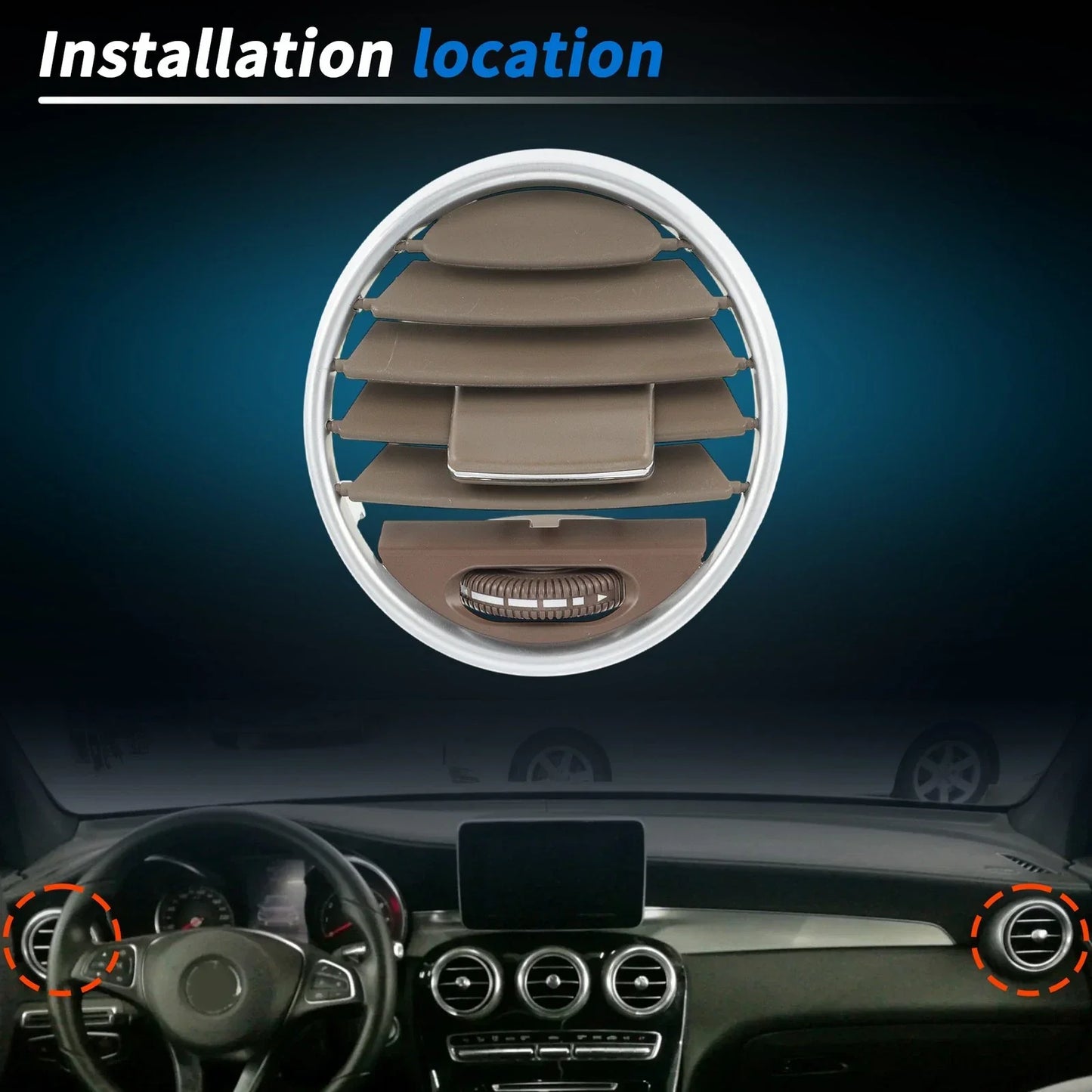 A/C Air Vent Grill for Mercedes Benz X164 GL 350 450 (2007-2012)