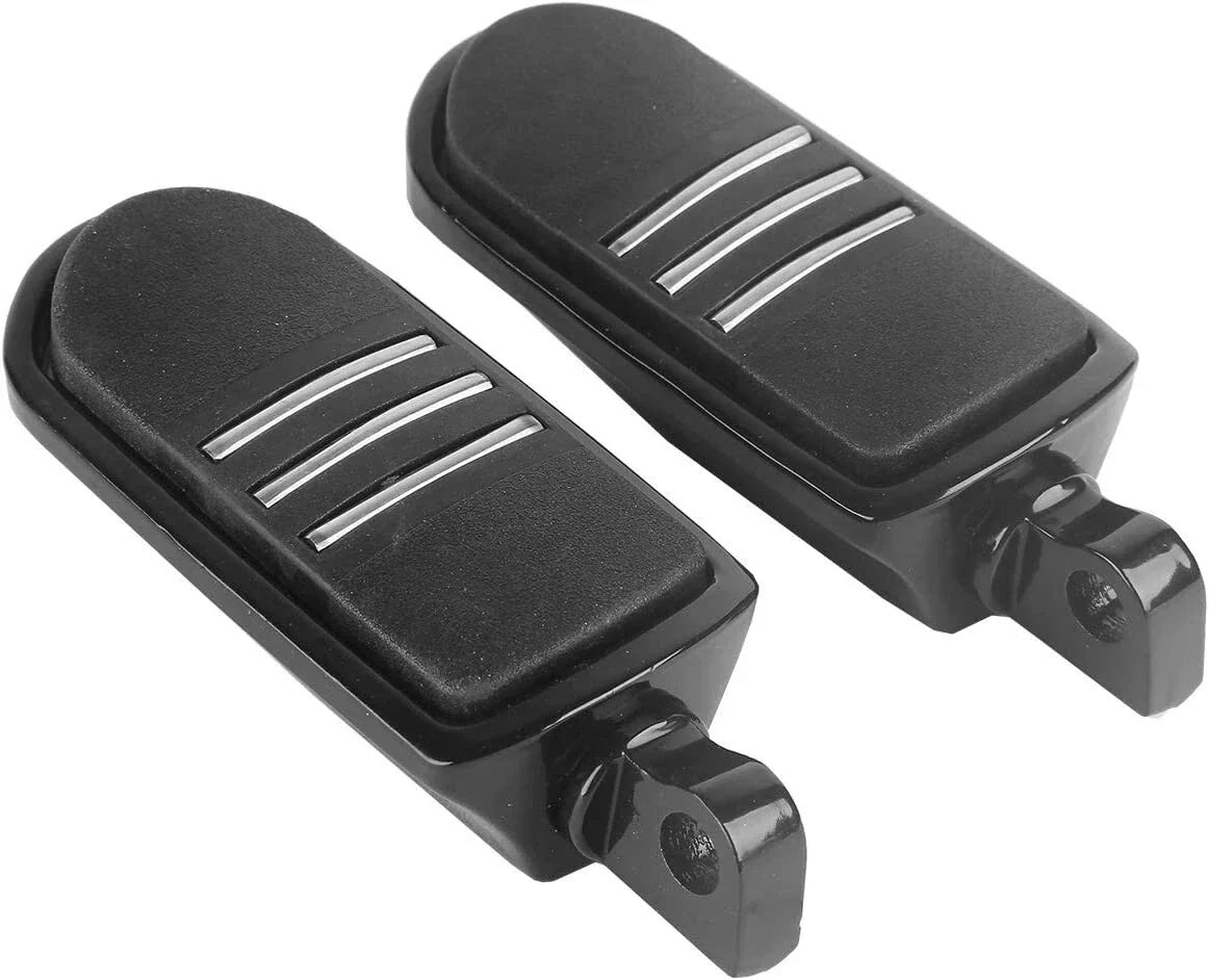 BLACK Motorcycle Footpeg Rest Footrest for Harley Touring Dyna Softail