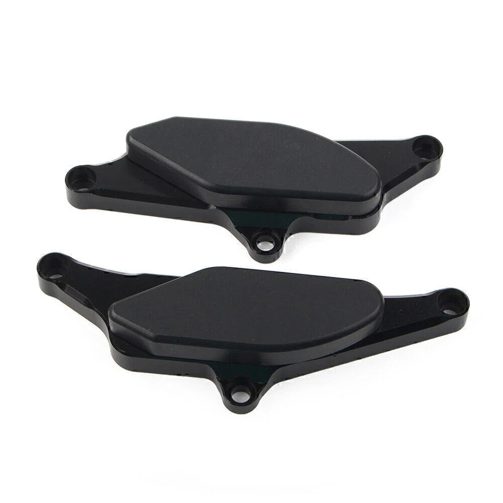 Black Engine Slider Crash Protector Pads for Yamaha Vmax 1700 (2009-2018)