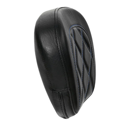 Blue Stitching Passenger Sissy Bar Backrest Pad for Harley Street Road Glide