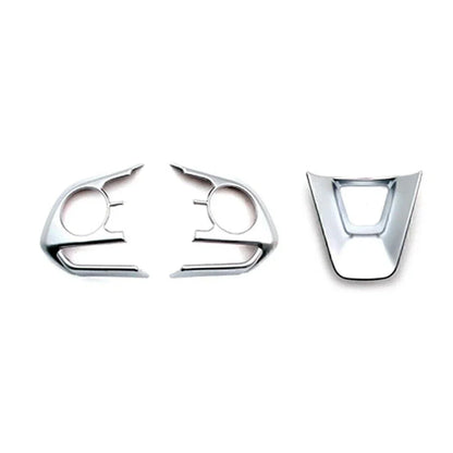 3 x Steering Wheel Trim Covers for Toyota Corolla (2019-2024) Matte Silver