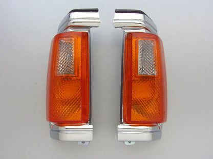 Chrome Corner Light Signal Indicators for Nissan Navara D21 (1990-1992)