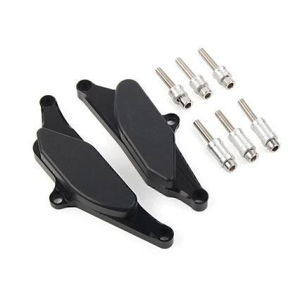 Black Engine Slider Crash Protector Pads for Yamaha Vmax 1700 (2009-2018)