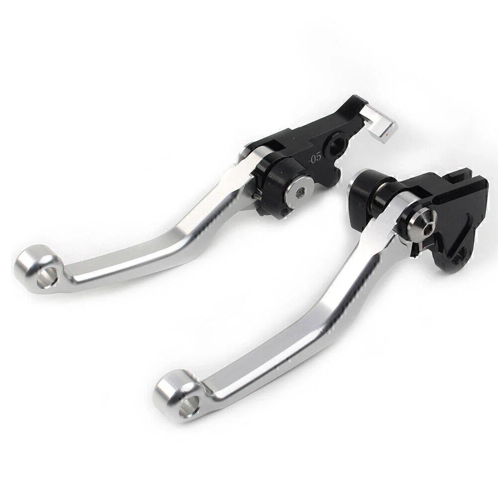 Silver CNC Pivot Brake Clutch Levers for Honda XR250 XR400 (1995-2007)