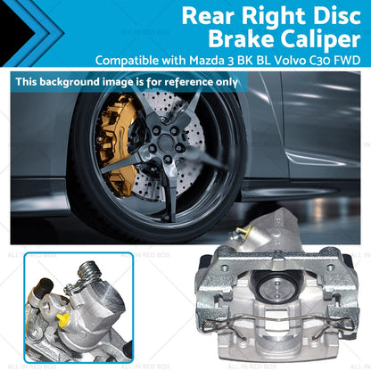Rear Right Disc Brake Caliper for Mazda 3, Volvo C30 (2003-2014)