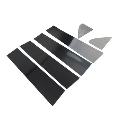 Black Window Pillar Post Door Trim for Chevrolet Silverado GMC Sierra 1500