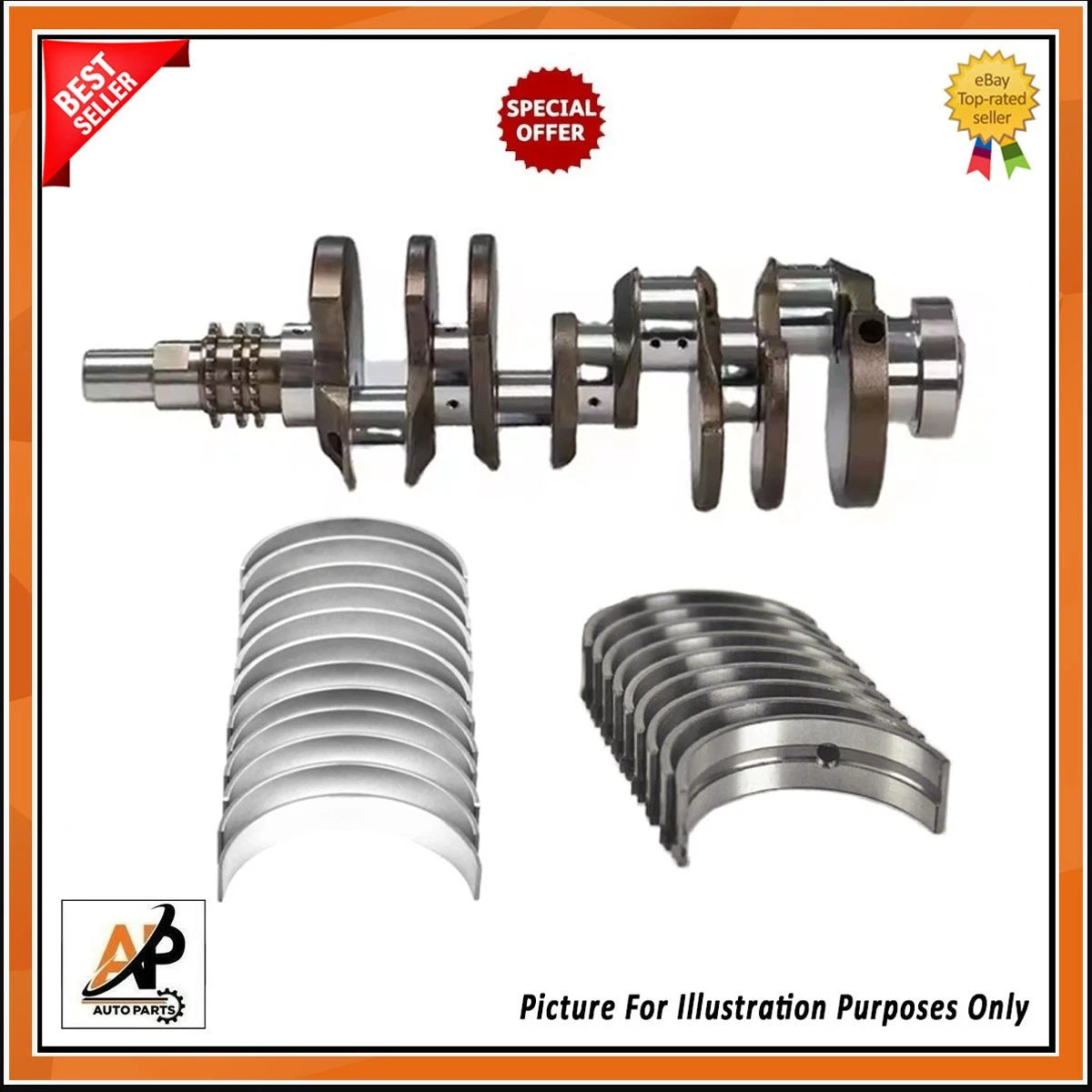 Forged Crankshaft with Bearings for Land Rover Range Rover 4.4 TDV8 (2010–2012)