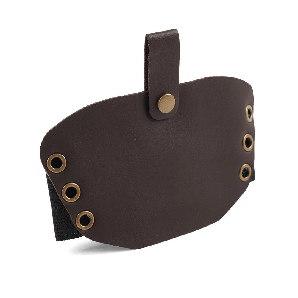 Leather Shifter Cover Boot Protector for Motorcycle - Brown