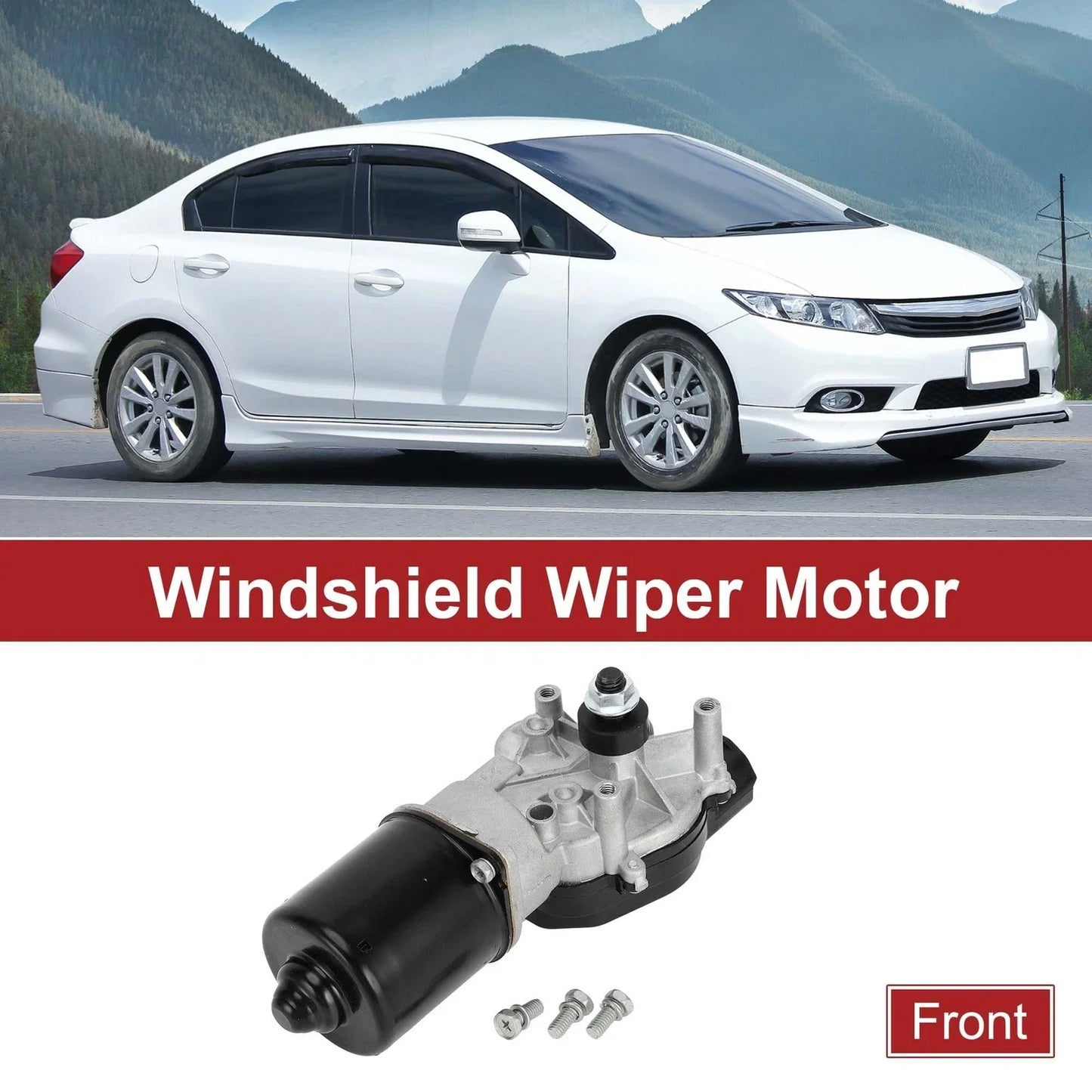 Windshield Wiper Motor for Honda Accord 1998-2002 (2 x No. 76505S4KA01)