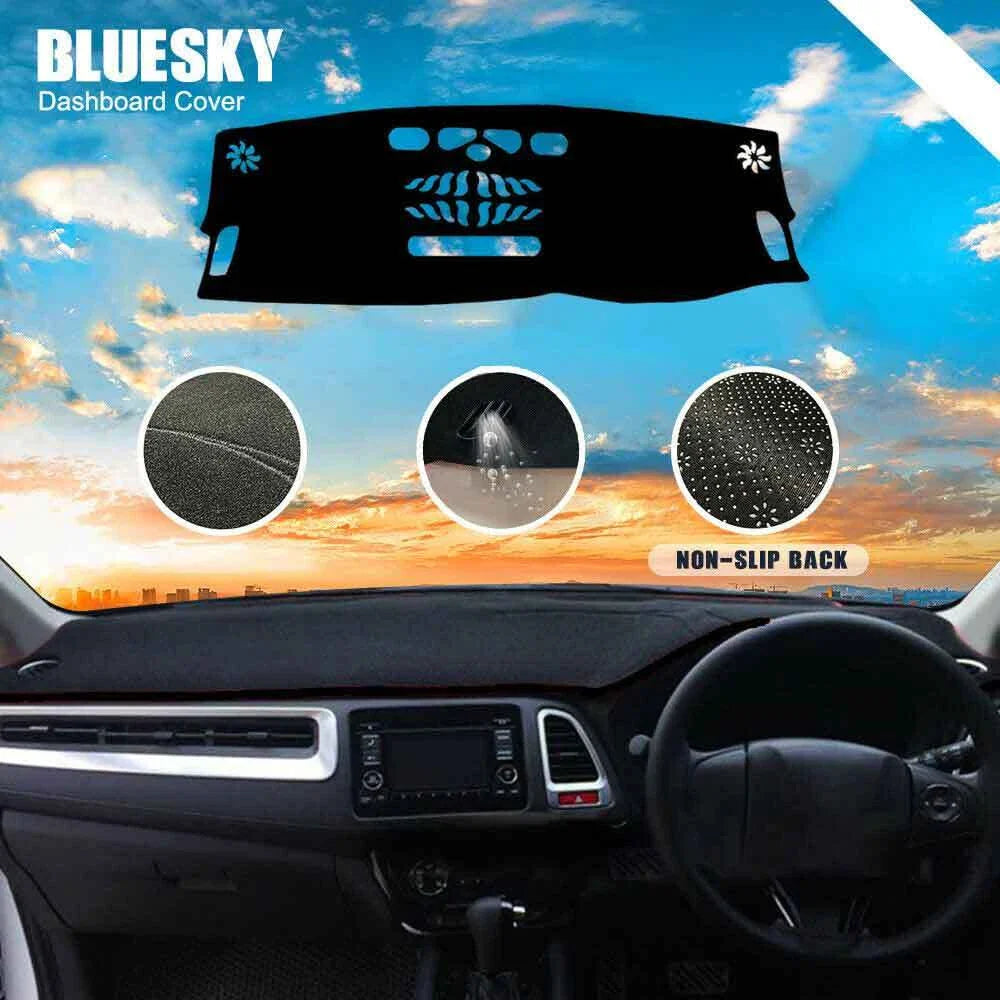 Non-Slip Dash Mat for Audi Q7 3.0L 2015-2019 Dashboard Cover Black