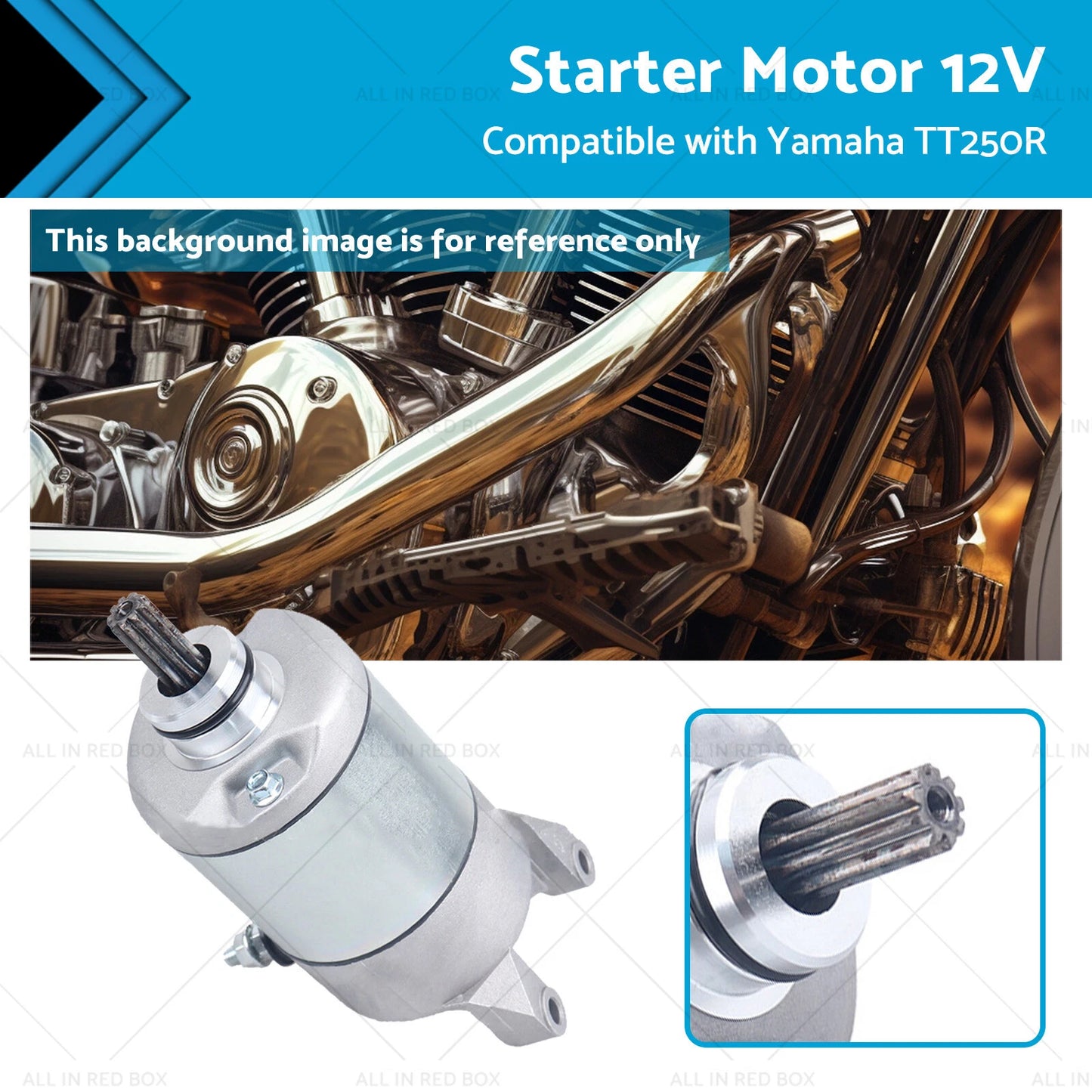 12V Starter Motor for Yamaha YBR250 TT250R YS250 (1993-2006)