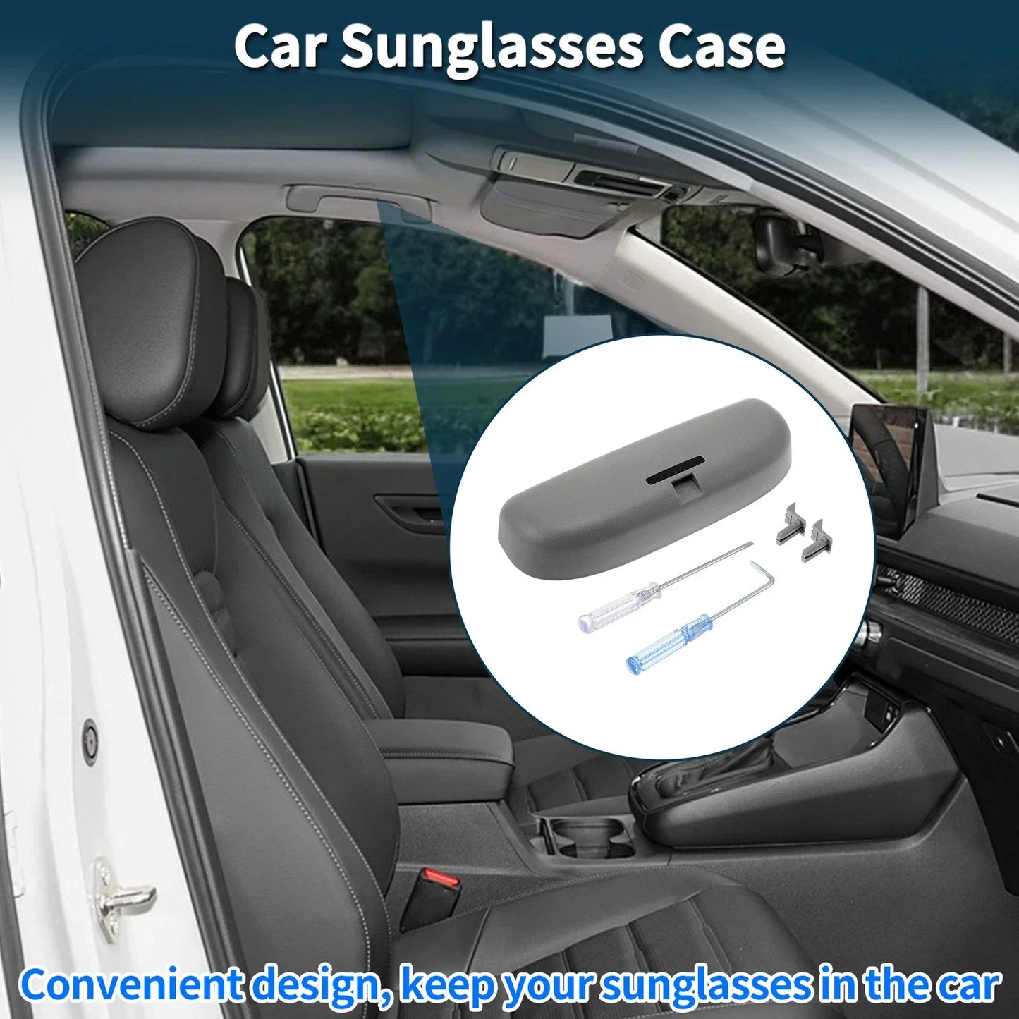 Sunglasses Case for Honda Civic Eyeglasses Holder Storage Box (2016-2023)