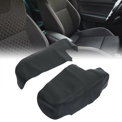 Front Door Armrest Cover Pad for Honda Ridgeline (2006-2014) - 1 Pair Black