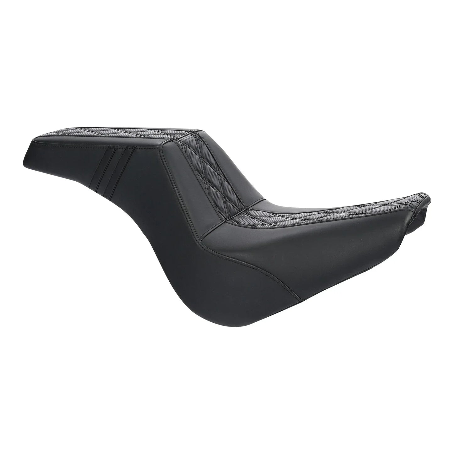 Driver Passenger Seat for Harley Softail Street Bob 2018-2024 Black