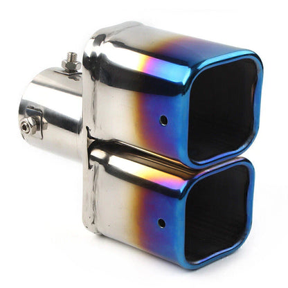 Stainless Steel Dual Exhaust Pipe Tail Muffler Tip for Car Accessories