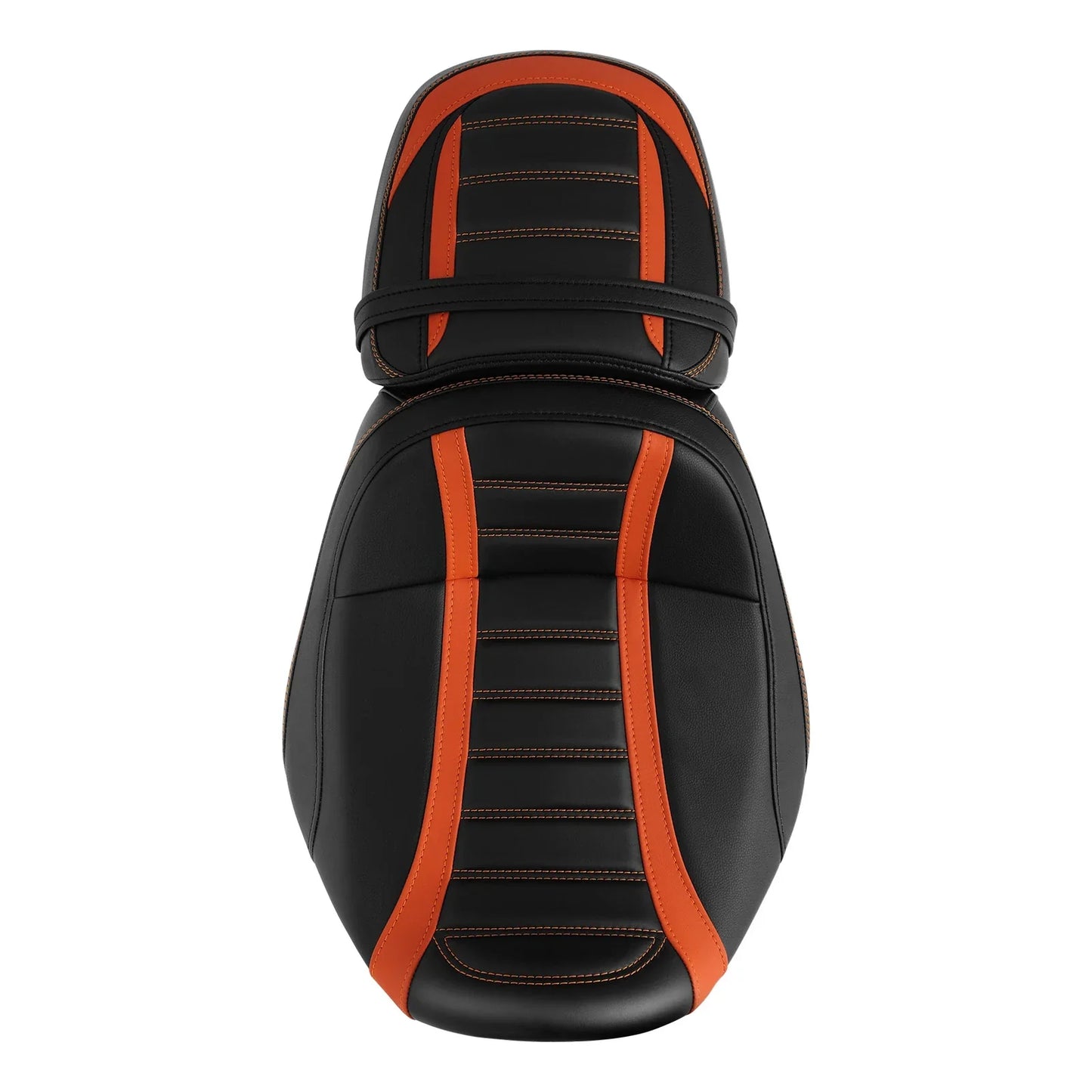 Black Orange Driver Passenger Seats for Harley CVO Road Street Glide (2023-2025)
