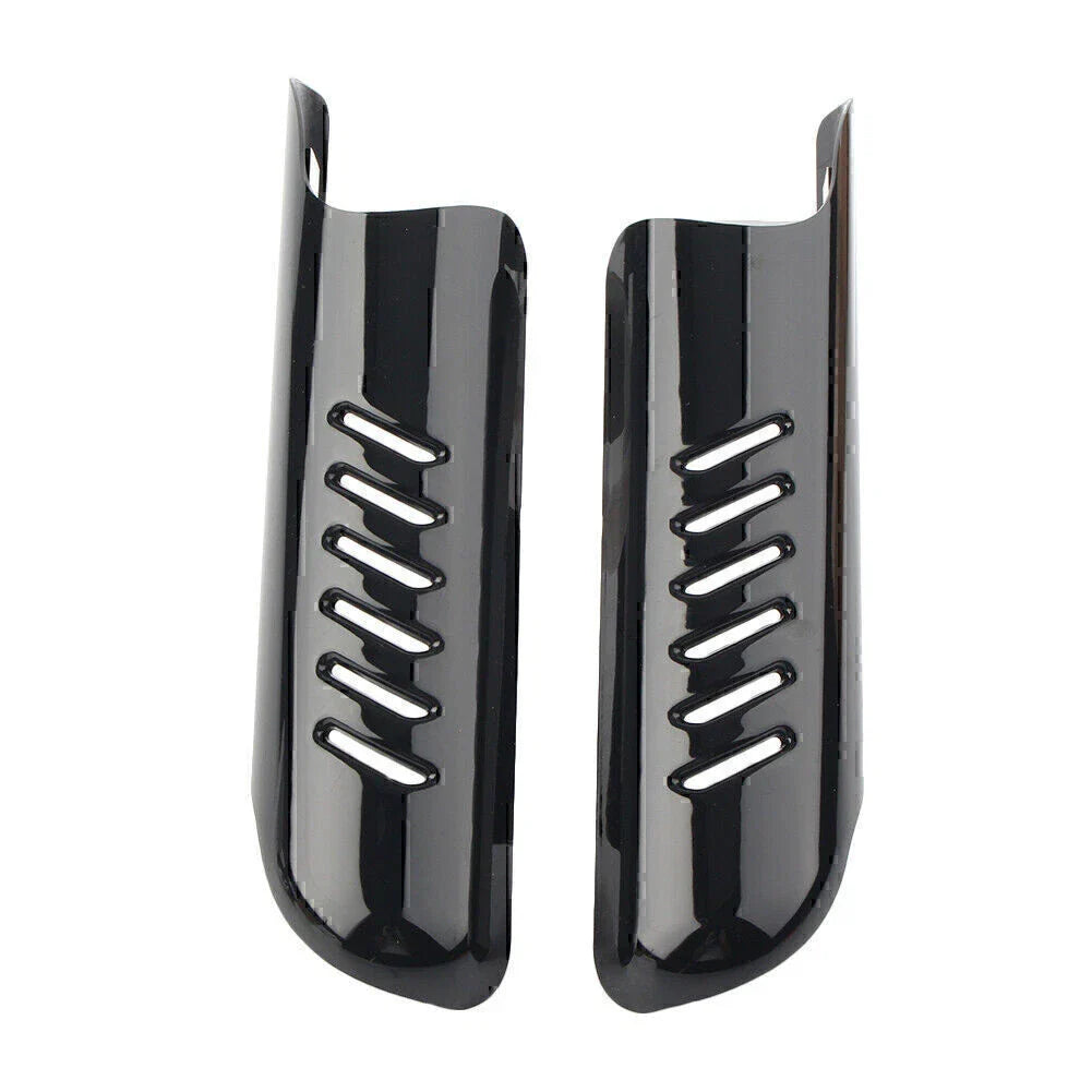 Fork Lower Leg Deflectors Shield Covers Black for Harley Touring FLHT (2000-2013)