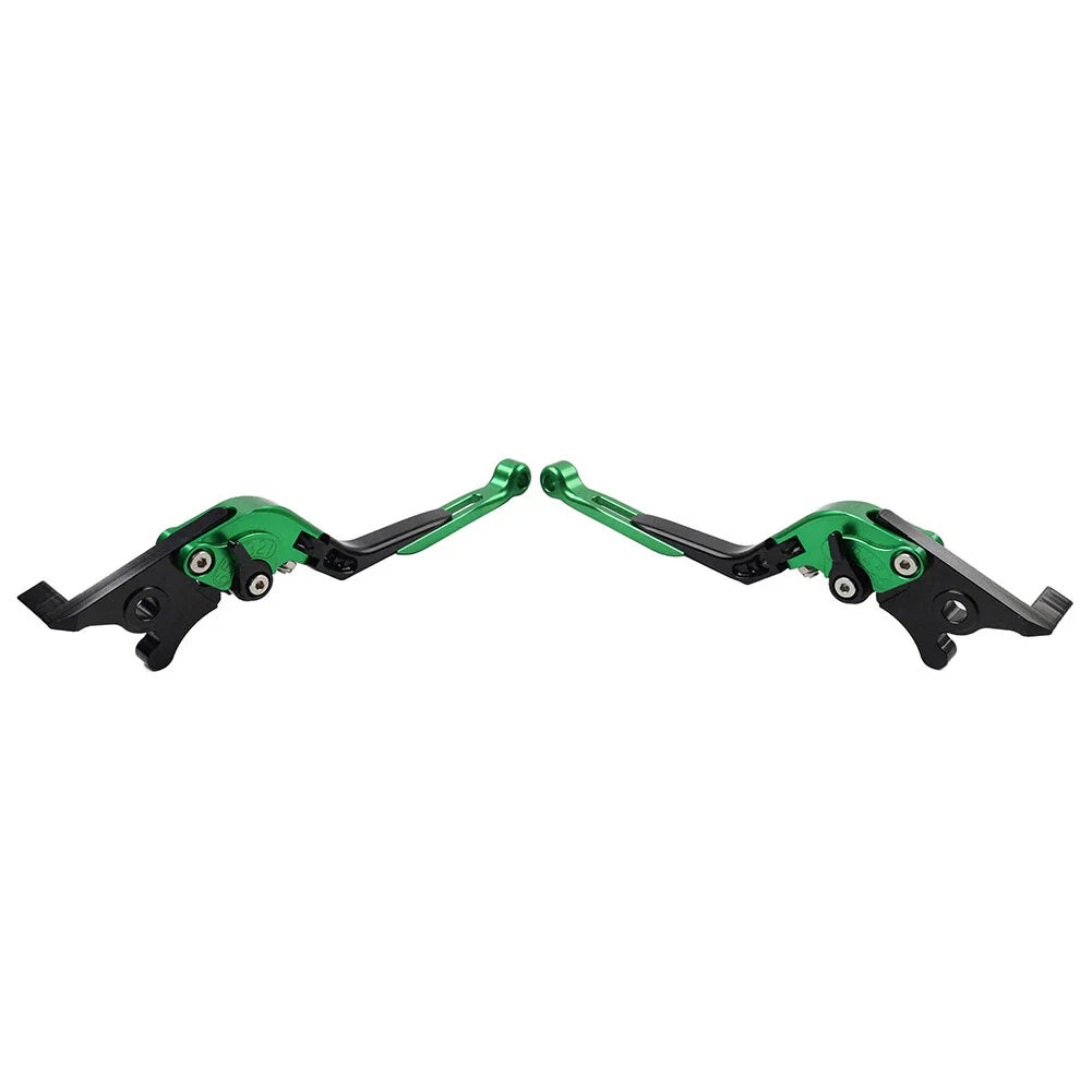 CNC Green Extendable Brake Clutch Levers for Suzuki DL1000, GSX1400 (2002-2023)