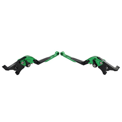 CNC Green Extendable Brake Clutch Levers for Suzuki DL1000, GSX1400 (2002-2023)