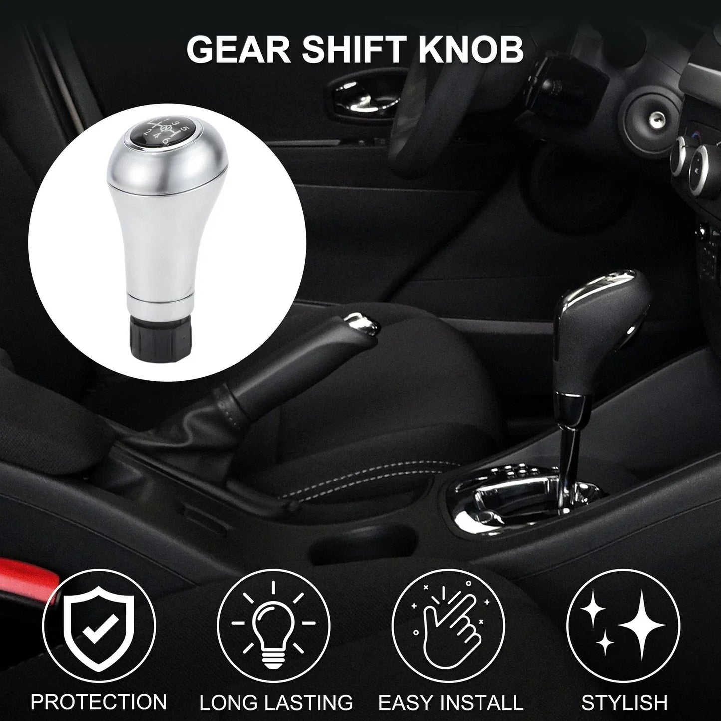 6 Speed Manual Shift Knob for Mercedes-Benz C-Class (2000-2023) Aluminum Alloy