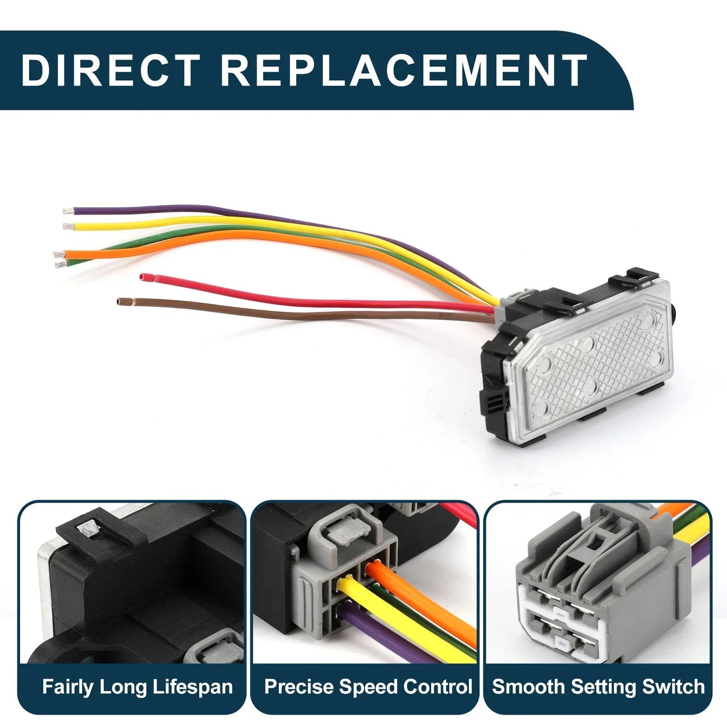 HVAC Blower Motor Resistor for Dodge Dart L4 1.4L (2014-2016)